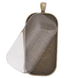 20pcs 25x50mm Circular Bead Rectangle Flat Back Clear Crystal Glass Cabochon