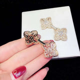 Women's CZ Pearl Bracelet Buckle & Necklace Connector