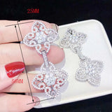 Women's CZ Pearl Bracelet Buckle & Necklace Connector