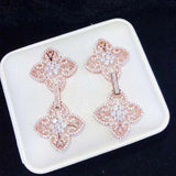 Women's CZ Pearl Bracelet Buckle & Necklace Connector