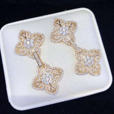 Women's CZ Pearl Bracelet Buckle & Necklace Connector
