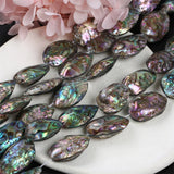 26-30mm Water-drop Abalone Shell DIY Crafts Natural Polished Shell
