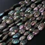 26-30mm Water-drop Abalone Shell DIY Crafts Natural Polished Shell