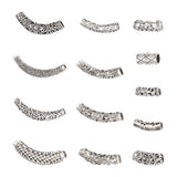 Tibetan Style Alloy Curved Tube Bead Spacers DIY Jewelry Making