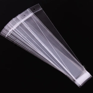 100Pcs Clear OPP Plastic Transparent Jewelry Packaging Bags