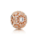 925 Sterling Silver Rose Beaded Chinese Pendant