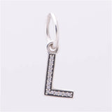 26 CZ Alphabet Letters Beads for Silver 925 Bracelets DIY Jewelry