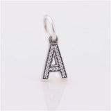 26 CZ Alphabet Letters Beads for Silver 925 Bracelets DIY Jewelry