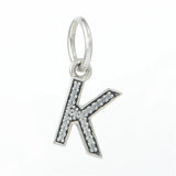 26 CZ Alphabet Letters Beads for Silver 925 Bracelets DIY Jewelry