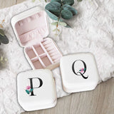 26 Letters Jewelry Box Portable Organizer Display Travel Jewelry Case Boxes