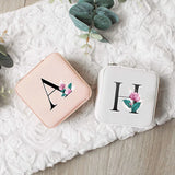 26 Letters Jewelry Box Portable Organizer Display Travel Jewelry Case Boxes