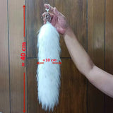 26 Colors Fluffy Faux Fox Tail Key Chain 26cmx8cm Bag Backpack Charm