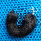 26 Colors Fluffy Faux Fox Tail Key Chain 26cmx8cm Bag Backpack Charm