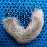 26 Colors Fluffy Faux Fox Tail Key Chain 26cmx8cm Bag Backpack Charm