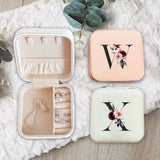Crimson Letters Jewelry Box Organizer Display Travel Jewelry Case Boxes