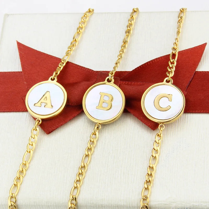 Personalised English Initial Letter Bracelet, Gift for Friend