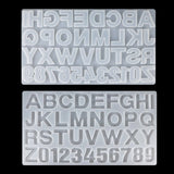 English Letter Pendant Resin Mold Number Alphabet Resin Silicone Mold