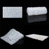English Letter Pendant Resin Mold Number Alphabet Silicone Mold