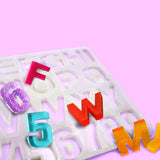 English Letter Pendant Resin Mold Number Alphabet Silicone Mold