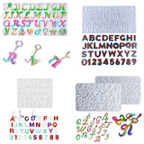 English Letter Resin Mold Alphabet Silicone Keychain Mold for Jewelry Making