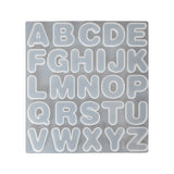 English Letter Resin Mold Alphabet Silicone Keychain Mold for Jewelry Making