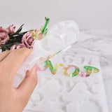 English Letter Resin Molds Silicone Sign Alphabet Epoxy Casting Mold DIY