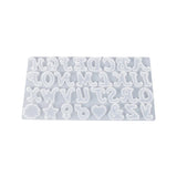 English Letter Resin Molds Silicone Sign Alphabet Epoxy Casting Mold DIY