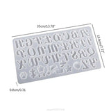 English Letter Resin Molds Silicone Alphabet Epoxy Mold for DIY Jewelry