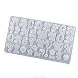 English Letter Resin Molds Silicone Alphabet Epoxy Mold for DIY Jewelry