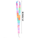 Periodic Table of Elements Lanyard Keychain Chemistry Ribbon Neck Strap