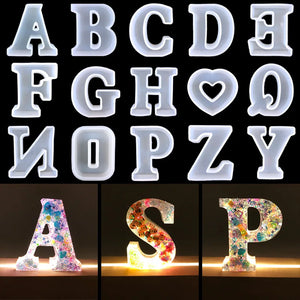 26 Letters Silicone Molds for DIY Jewelry Making