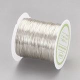 26 Gauge 0.4mm 124.67 Feet Copper Beading Wire Silver Plated