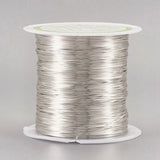 26 Gauge 0.4mm 124.67 Feet Copper Beading Wire Silver Plated