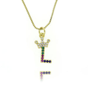 Initials & Crown Accessories Small Pendant Choker Necklace