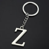 Initials Letter Key Pendant Green Pompom Glitter Resin Alphabet Keychain