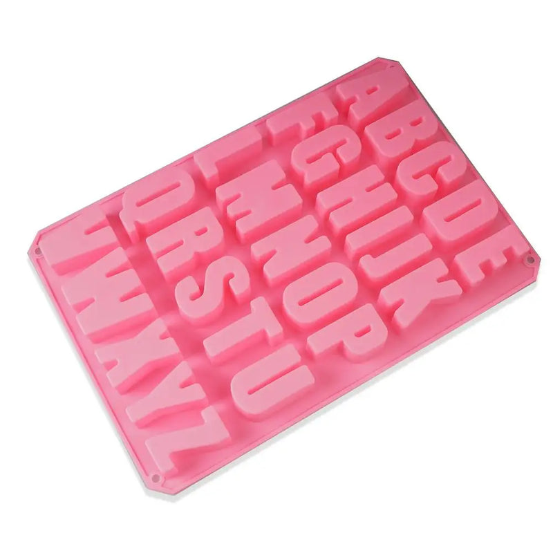 Large Uppercase Alphabet Letter Silicone Mold Bakeware