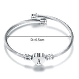 Love Bracelet Titanium Steel Open Bangle Women Jewelry Adjustable Size