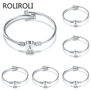 Love Bracelet Titanium Steel Open Bangle Women Jewelry Adjustable Size