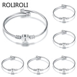 Love Bracelet Titanium Steel Open Bangle Women Jewelry Adjustable Size