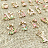 26 Letters Initial A-Z Alphabet Charms Pendant Garden Fairy Tale Jewelry