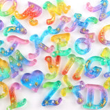 Silicone Letter & Shape Resin Molds for DIY Epoxy Jewelry, Keychains, Pendants
