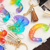 Silicone Letter & Shape Resin Molds for DIY Epoxy Jewelry, Keychains, Pendants