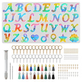 Silicone Letter & Shape Resin Molds for DIY Epoxy Jewelry, Keychains, Pendants