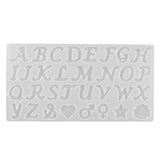 Silicone Letter & Shape Resin Molds for DIY Epoxy Jewelry, Keychains, Pendants