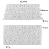 Silicone Letter & Shape Resin Molds for DIY Epoxy Jewelry, Keychains, Pendants