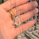Cz Sterling Silver Wedding Pendant Necklace for Women