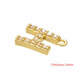 26 Letters Small Charm Pendants Classic A-Z Name Copper Charm DIY