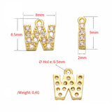 26 Letters Small Charm Pendants Classic A-Z Name Copper Charm DIY