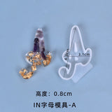26 Pcs English Letters Silicon Mould A-Z Alphabet Shaped Resin Mold