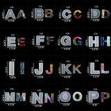 26-Pcs Crystal Epoxy Letters Silicone Mould DIY Jewelry Pendant UV Mold